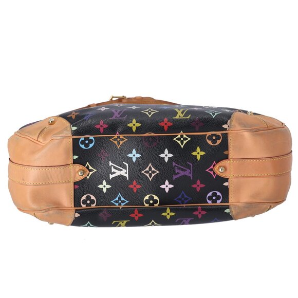 Louis Vuitton x Murakami Greta Monogram Multicolore Shoulder Bag M40196 Black - Picture 7 of 8